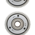 Motorcycle starting disc gear